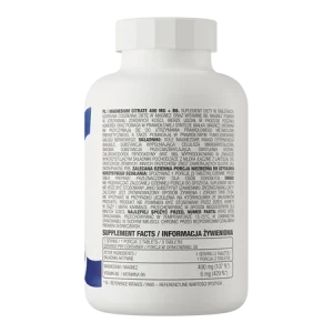Ostrovit Magnesium Citrate 90 capsules – Tunisie (verso)